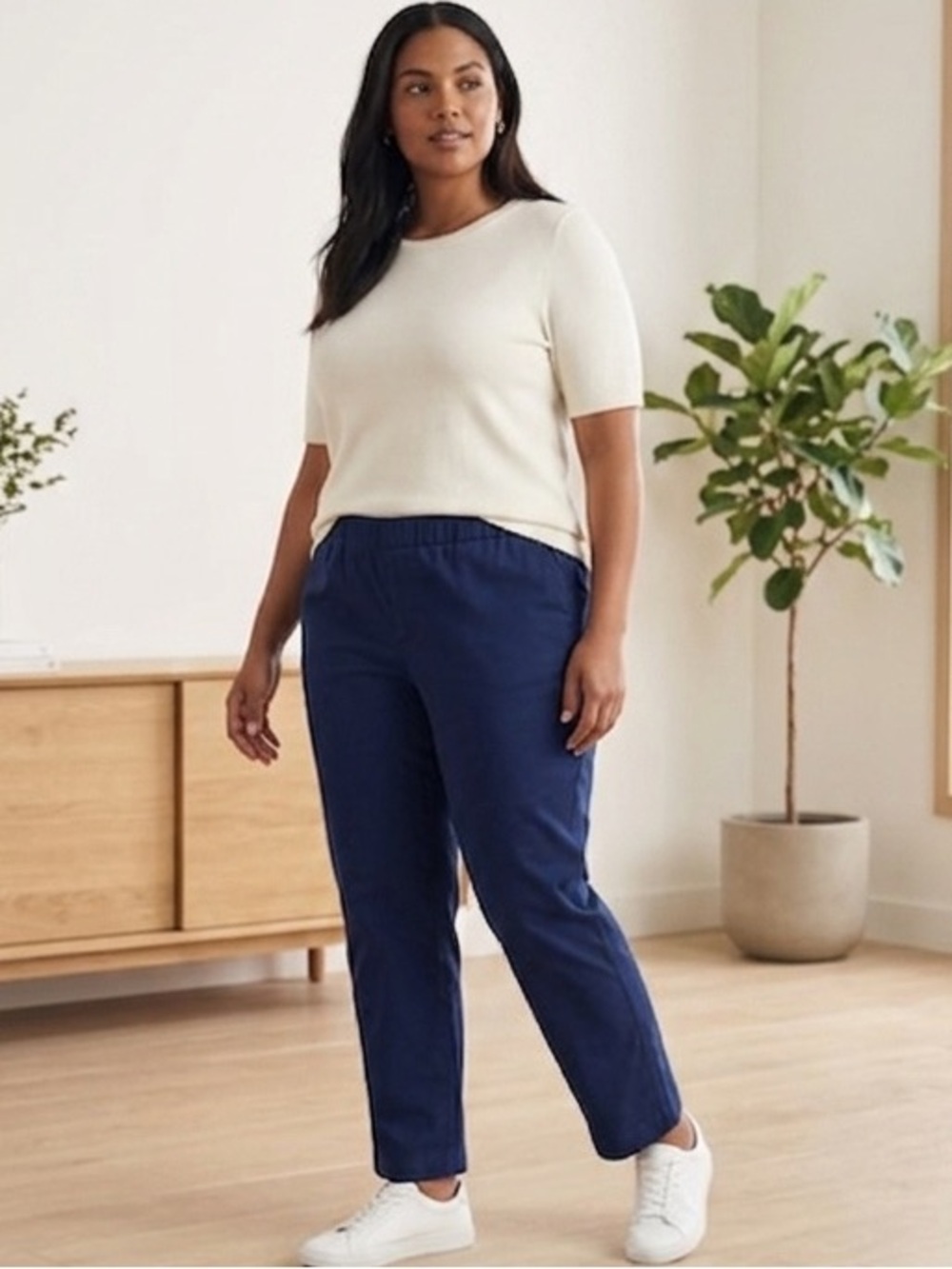 Lands' End Women’s Navy Chinos